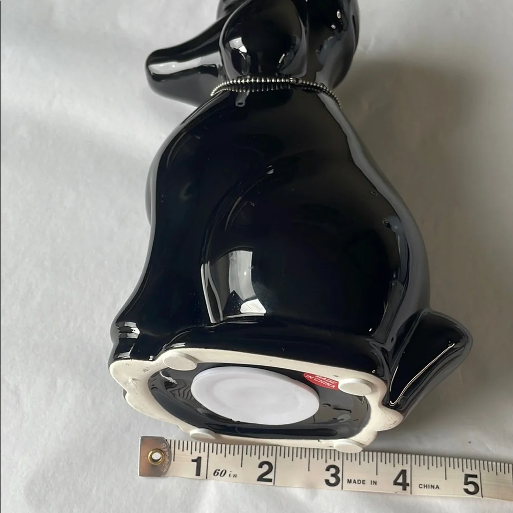 Black poodle piggy bank‎ with Glossy Finish